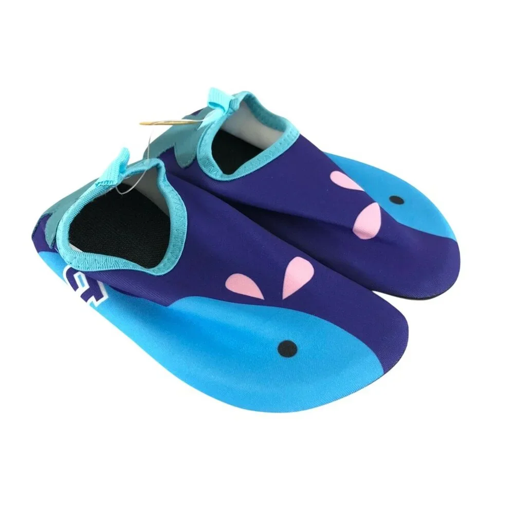 Cituo Toddler Boys Water Shoes Slip On Whale Blue US Size 9/10
